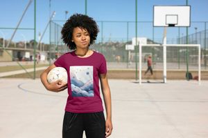 Abstract Graphic Print Tee