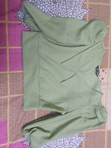 Light Green Crop Top