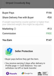 Striped Crossbody Bag