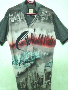 Colour League Graphic Print Polo