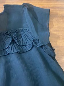 Black Ruffle Top
