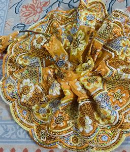 Laddu Gopal Fancy Dress Fabric Sefon Size 4,5,6