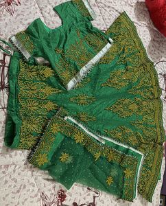 Bridal Lehnga Green Colour