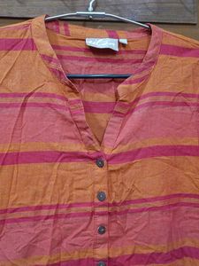Striped Casual Kurta With Pocket