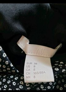 H&amp;M Women &amp; Midi/Maxi Black &amp;White Dr