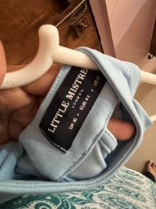 Little Mistress Light Blue Maxi Dress