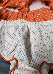 Orange Dress For Newborn Girl Baby