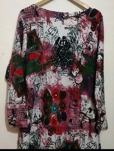 Multi Printed Winter Top For 40 Bust