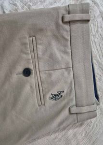 US Apollo ASN Tan Stretch Straight-Fit Trousers 32