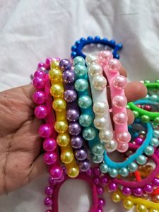 20 Pieces Multicolor Stone Rubber Band