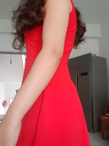 Zara Flowy Red Dress