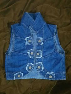 SALE❗️Y2k Denim Vest, Waistcoat 💙