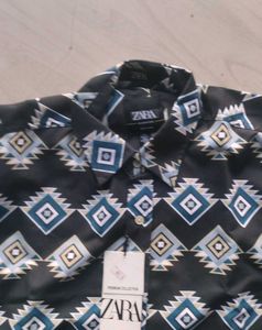 Zara Geometric Print Shirt