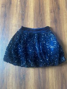 New Party wear sequence work all over kids skirt