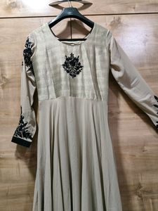 Beautiful Embroidery Grey Gown