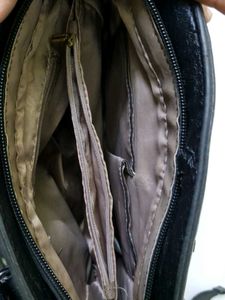 Black Leather Satchel