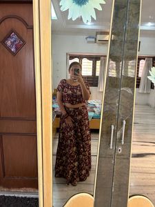 Printed Lehenga + Blouse