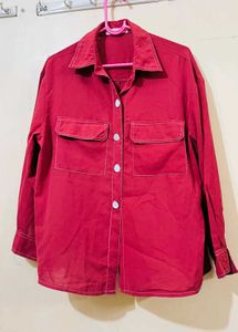 Red Shirt with Pockets