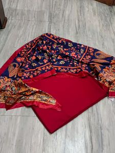 Pashmina Suit With Velvet Dupta