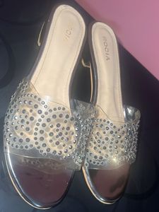 Rocia Rhinestone Clear Strap Sandals