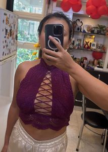 Purple Lace Bralette