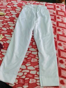 White Cotton pant plazo