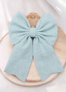 Floral Embroidered Hair Bow