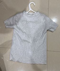 GREY CROP TOP🤍🩶