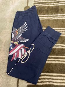 Vintage Ed Hardy Joggers with USA Eagle Print