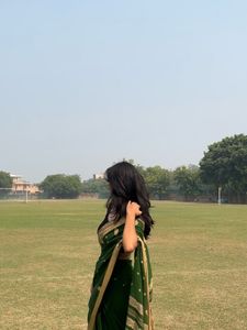 Elegant Green Saree