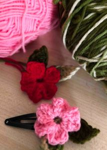 Pair Of Handmade Crochet 🧶 Earrings &amp; Clips