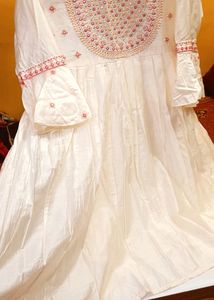 Anarkali Short Frok With Mirror Work