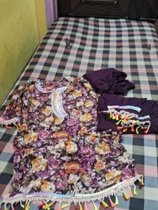 Floral Print Kurti Set