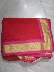 Saree With Worked Blouse