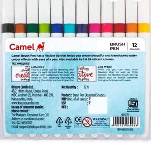 Camel Brush Pen Set - 12 Colors