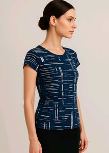 Stylish Trendy, Classy, Designer Blue Printed Top