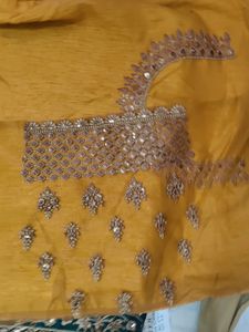 Satin Silk Saree With Blouse Piece