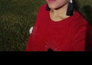 Christmas red woolen top