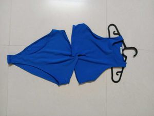 Zara L Size Bodysuit Blue 2-Piece Type Set