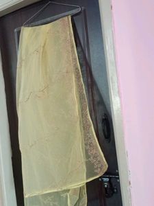 Top, Bottom, Dupatta Yellow With Blutifull Colour