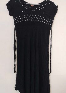 Black Embellished Anarkali Dress/Kurta