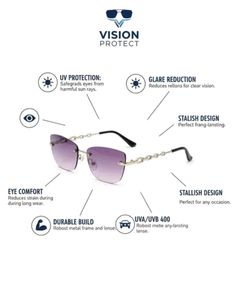 Modern Rimless Sunglass