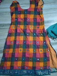 Multicolored Kurti Set