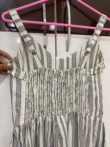 Striped Button-Front Sundress