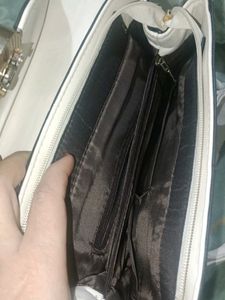 Thyp Leather White Handbag