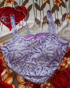 Embroidery Straps Top Plazzo And Dupatta