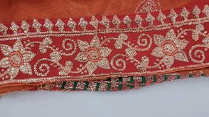 heavy work  lehanga with attached saree &amp; blouse