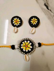 Handmade Fabric Choker Set