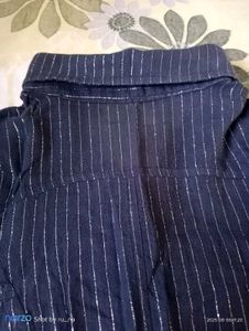 Korean style Navy Stripe Blouse