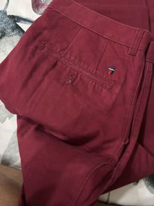 LP Brand- Maroon Slim Fit Trousers
